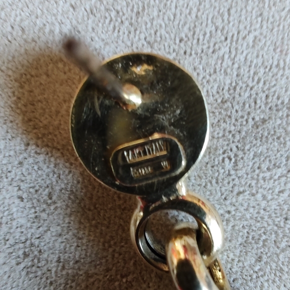 14k VINTAGE 14K YELLOW AND PINK GOLD EARRINGS - Picture 4 of 6